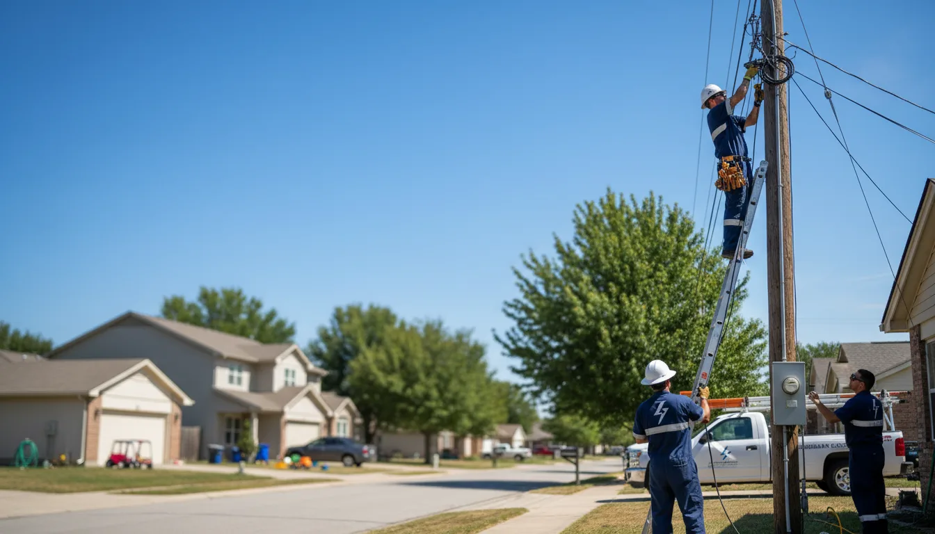 Residential electrician providing installation services in Phillips, ME